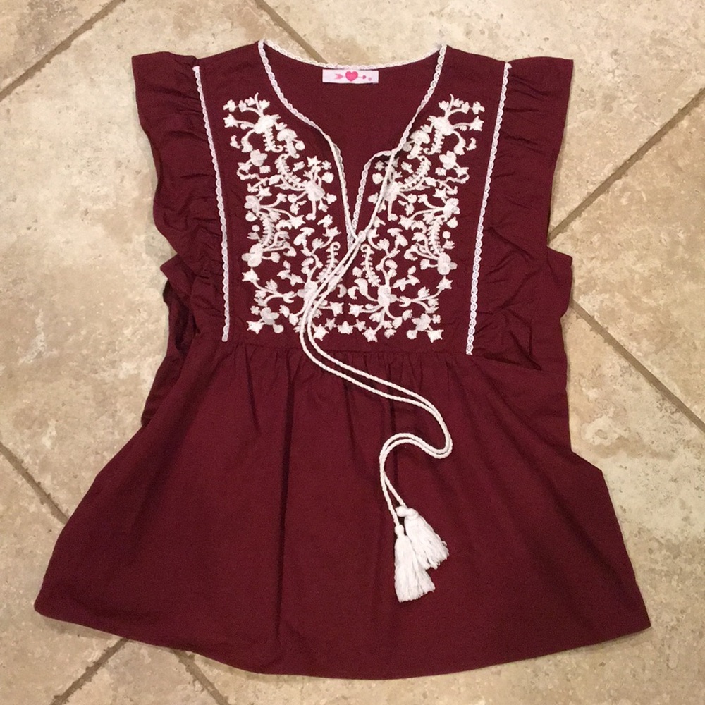 Maroon blouse